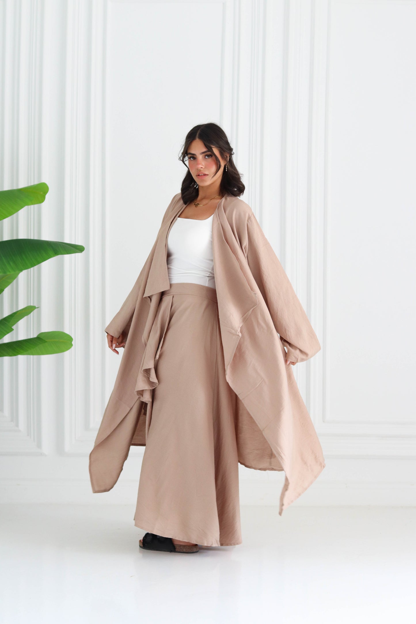Cardigan Set in Beige