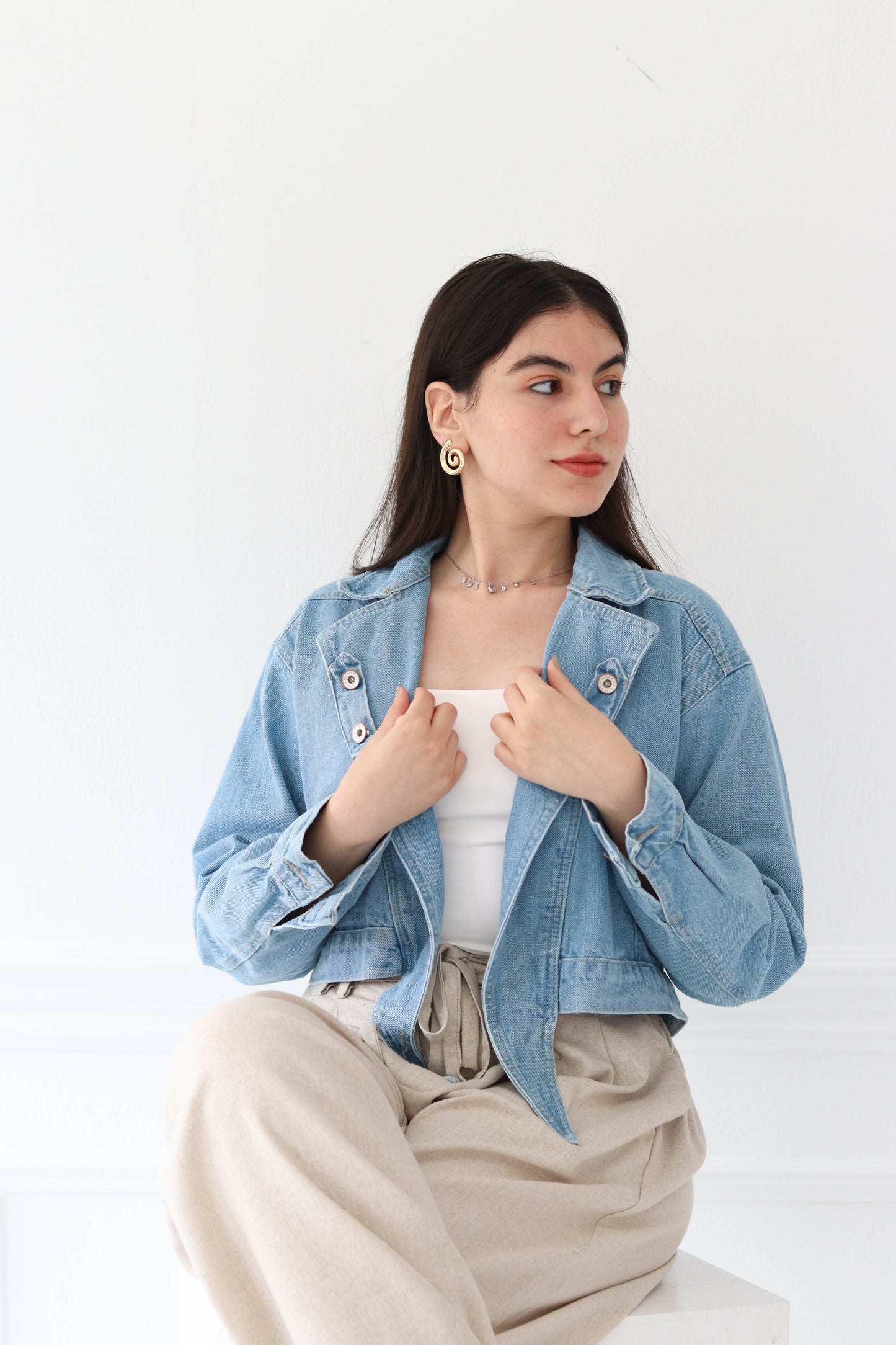 Cropped Denim Jacket