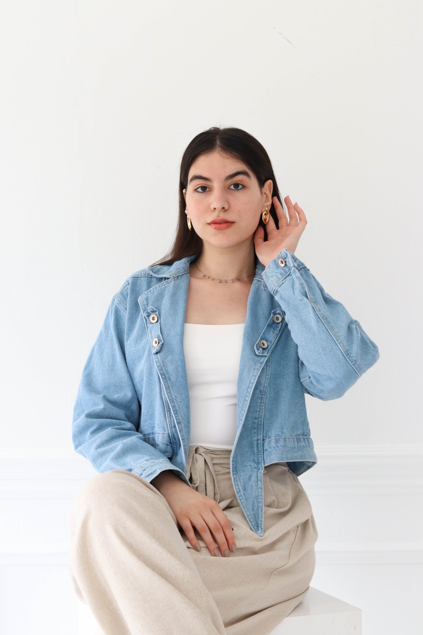 Cropped Denim Jacket
