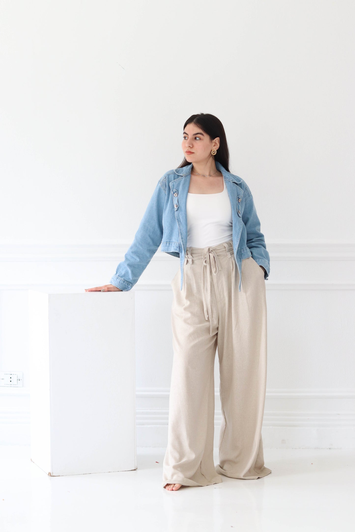 Cropped Denim Jacket