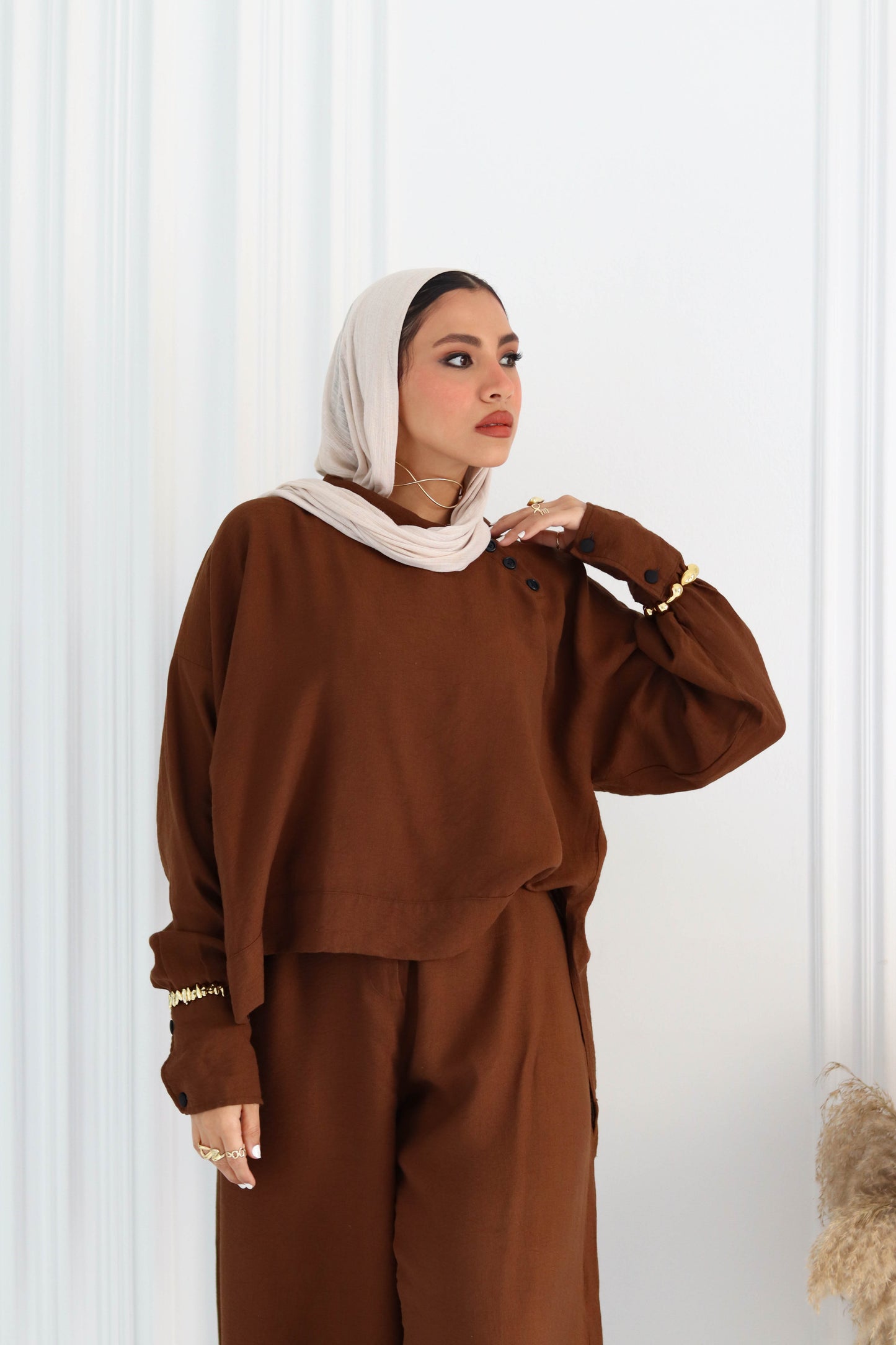 Side Button set In Brown