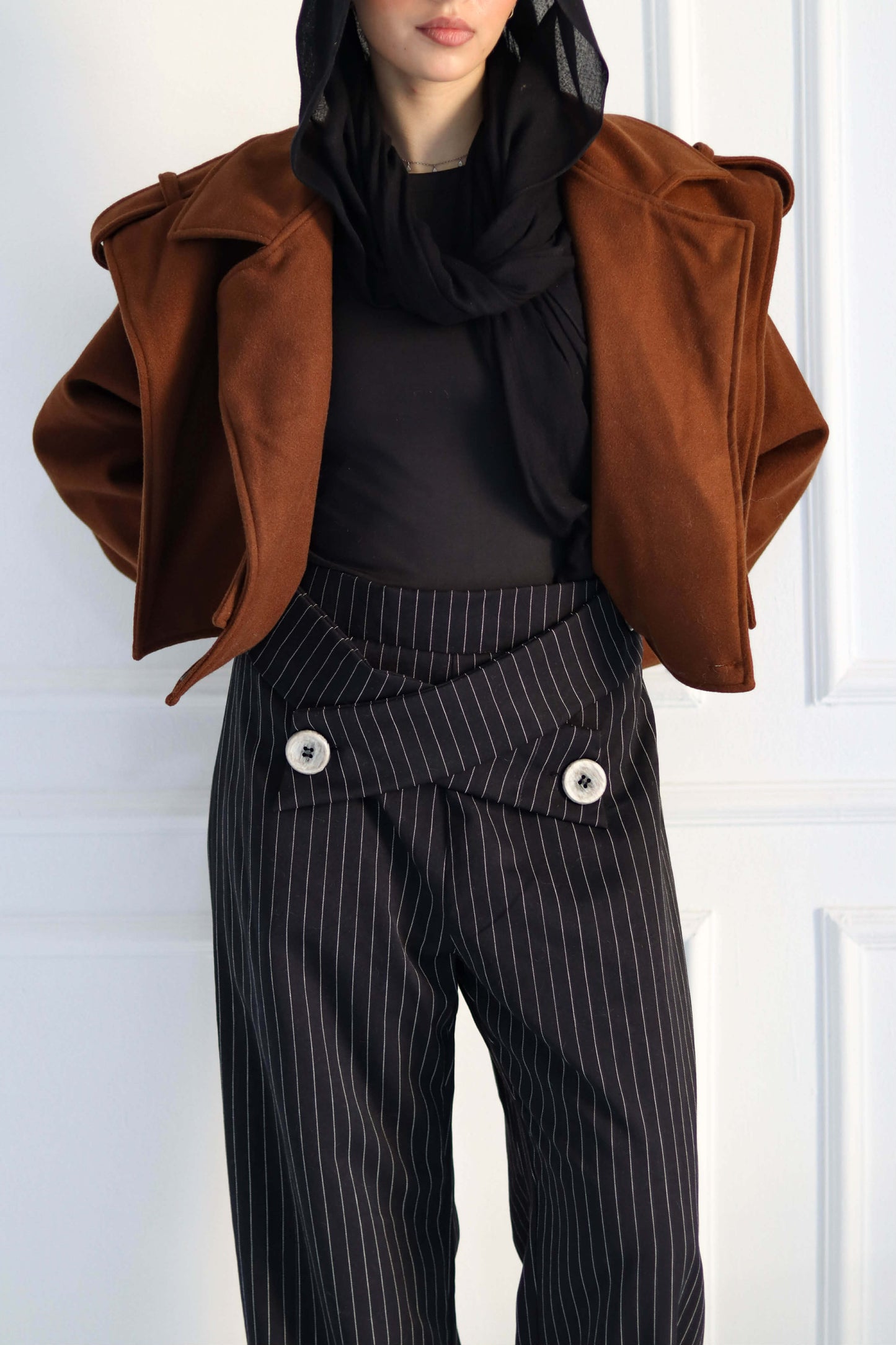 Striped Pants in Black