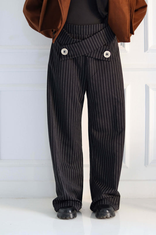 Striped Pants in Black