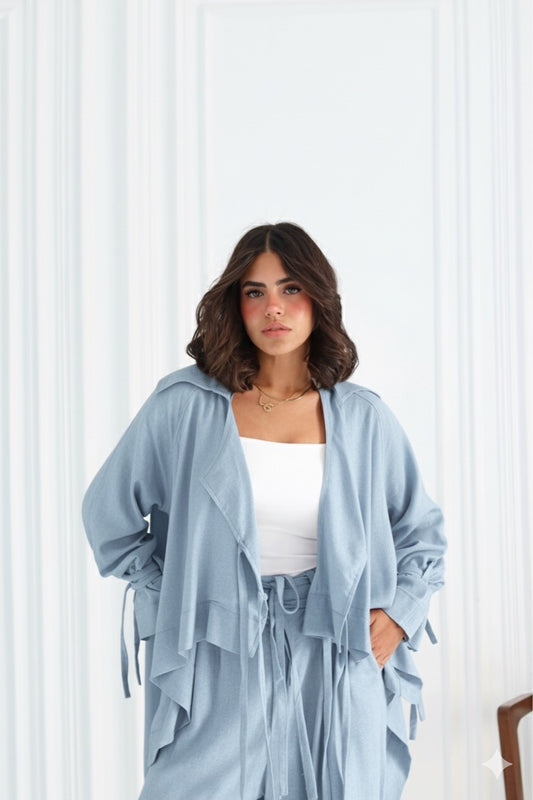Effortless Linen Set in Sky Blue