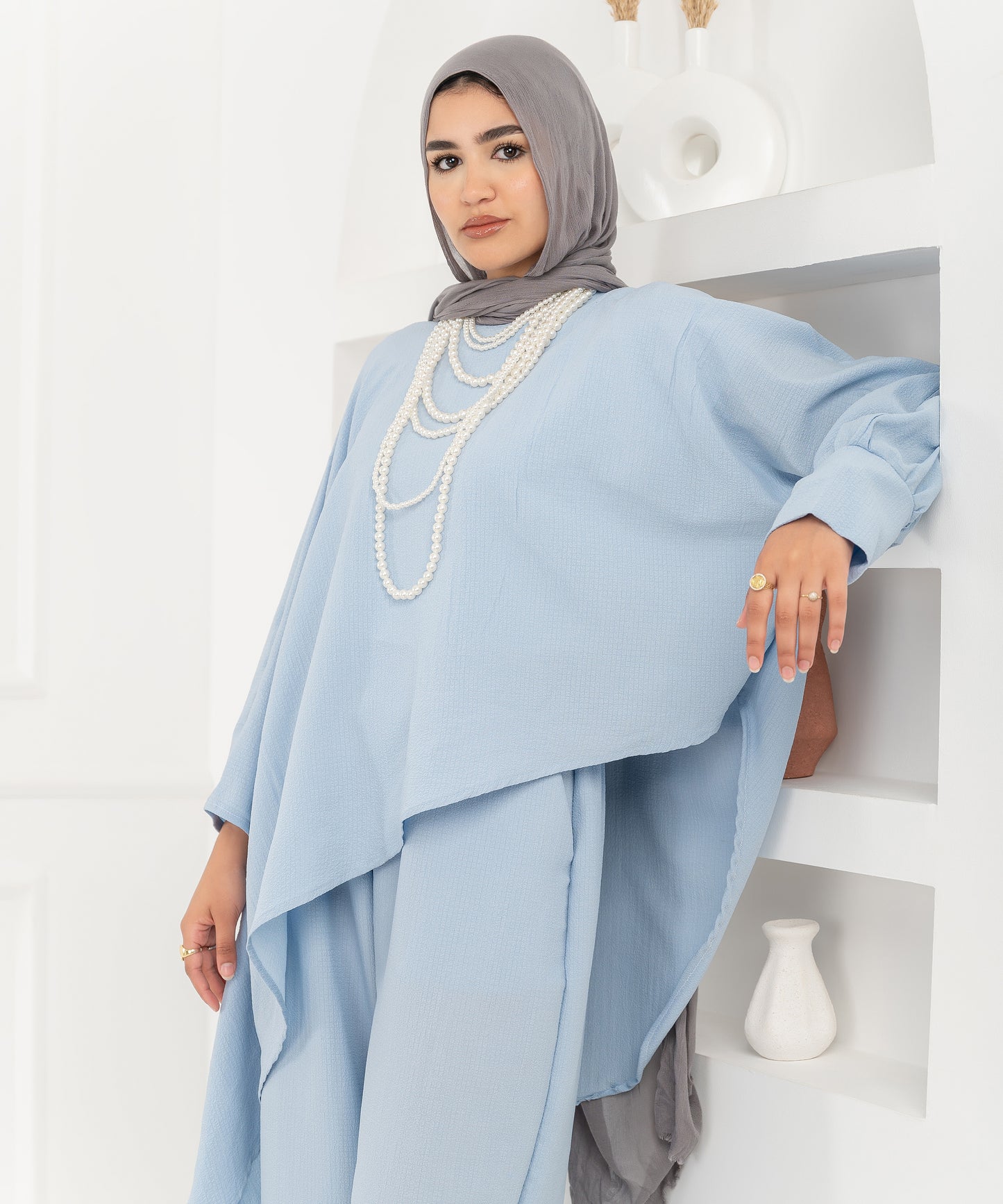 Asymmetrical Set in Babyblue