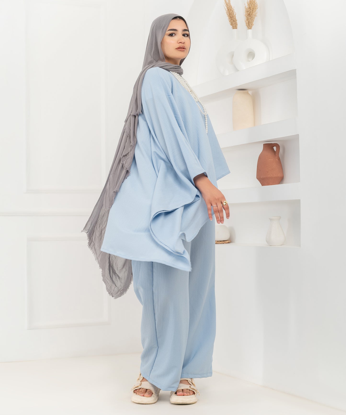 Asymmetrical Set in Babyblue
