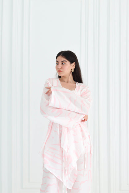 Wrap Kimono Set in Pink