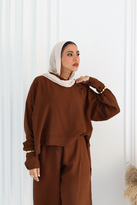 Side Button set In Brown