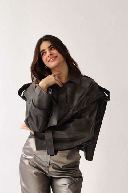 STATEMENT LEATHER JACKET